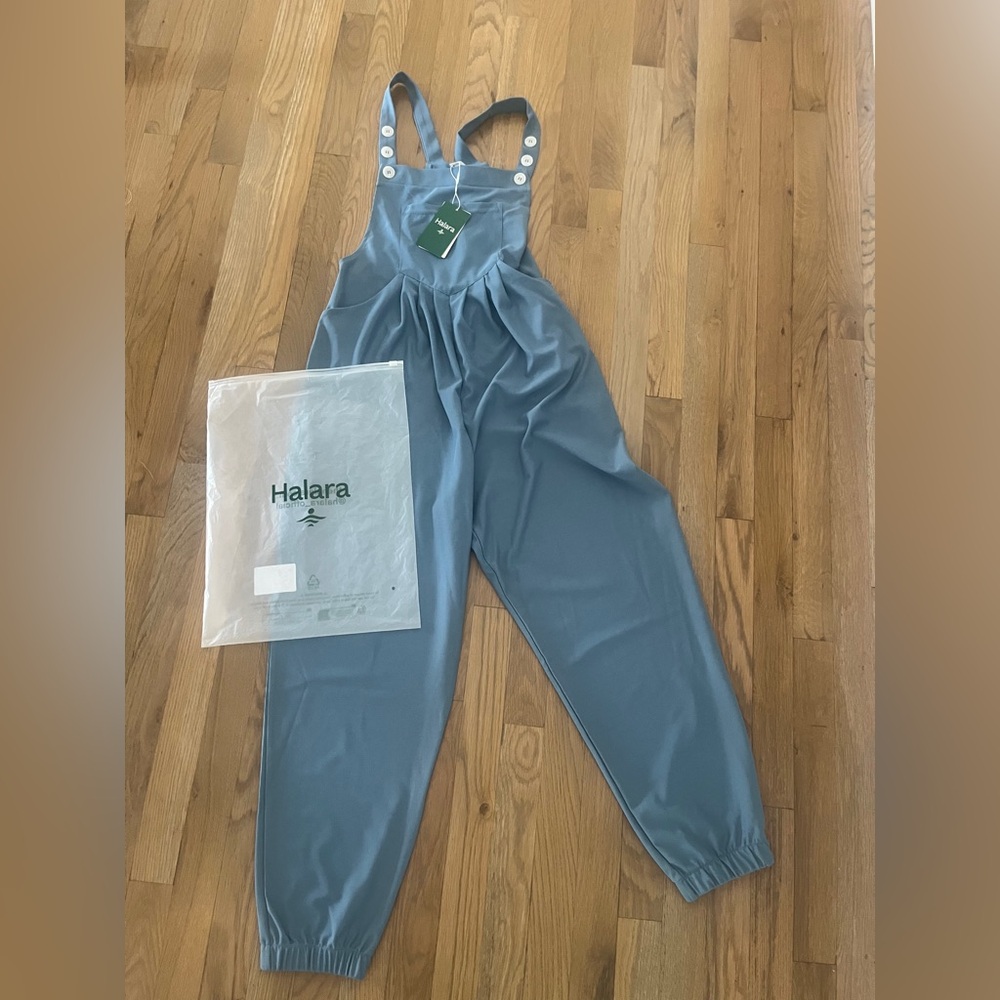 Halara casual waffle overalls NWT - Picture 8 of 9